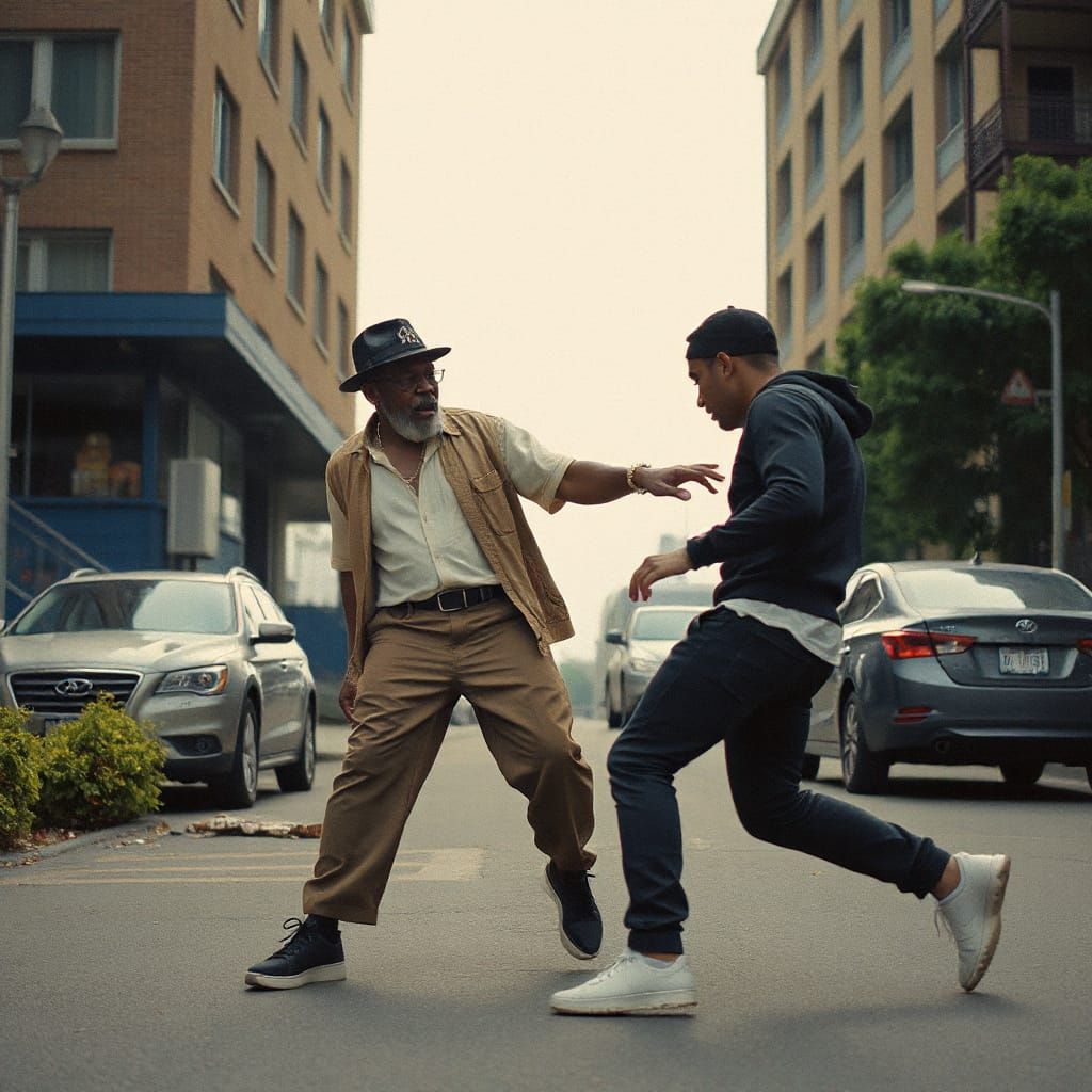 Hip Hop Dance Battle: Old vs Young in Cinematic Style