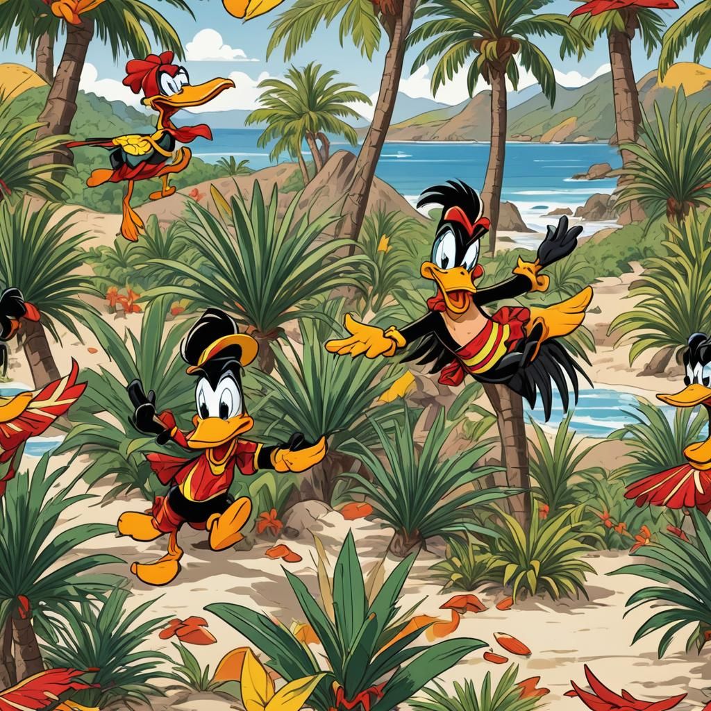 Daffy Duck's Beach Getaway: Looney Tunes Style