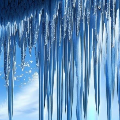 Crying Icicles: A High-Resolution Digital Rendering