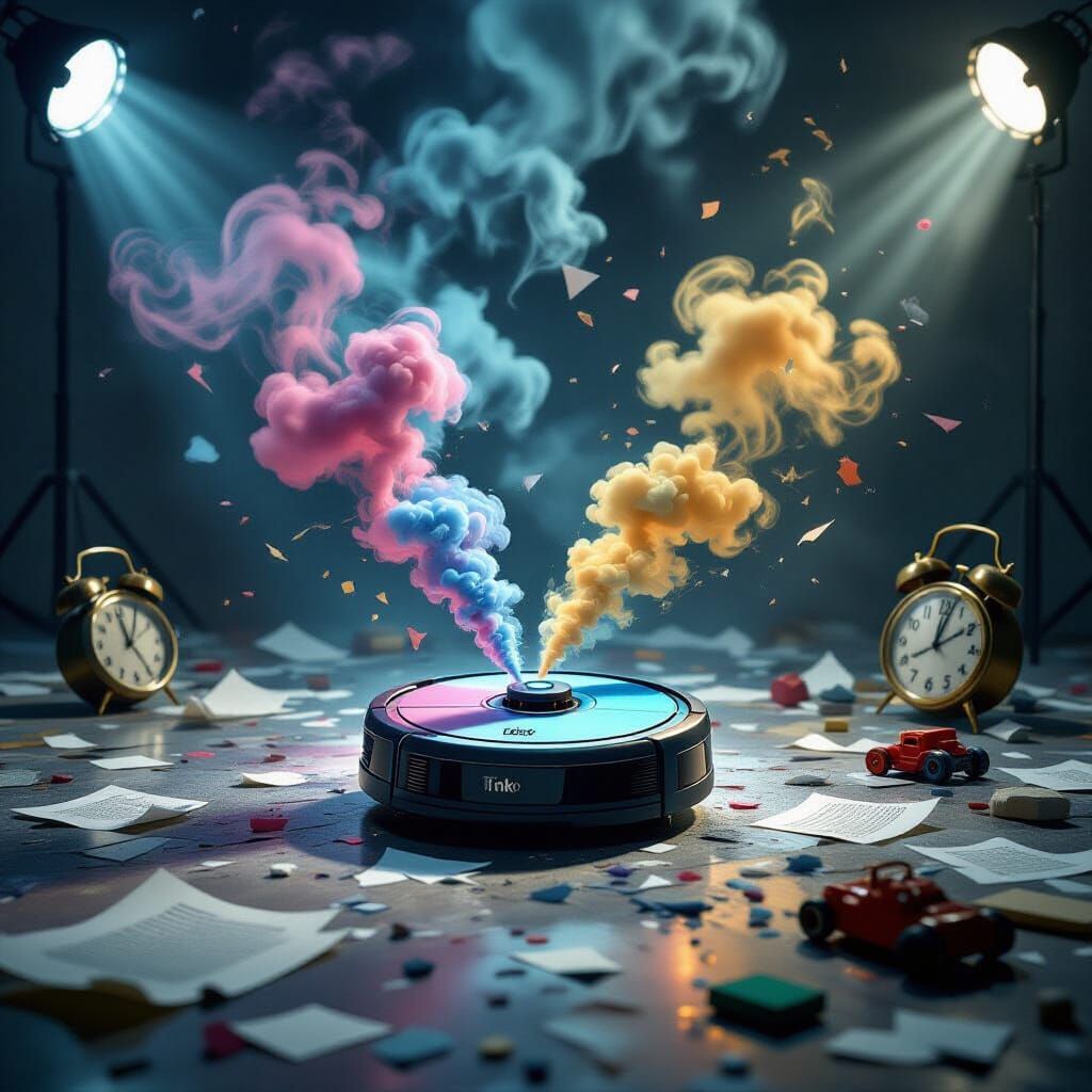 Tinko Vacuum Sucks Up Emotions in Symbolic Room