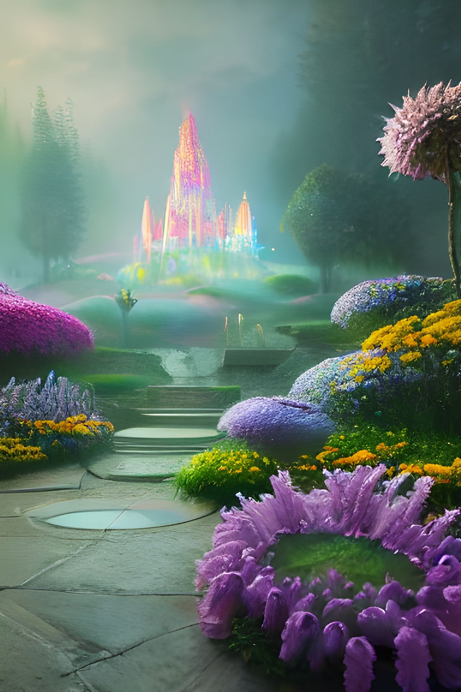 Ethereal Flower of Life Concept Art in 8k