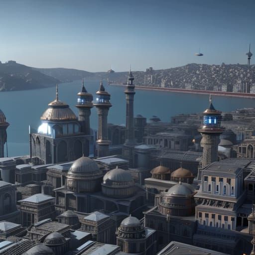 Futuristic Istanbul: A Sci-Fi Vision in 8K
