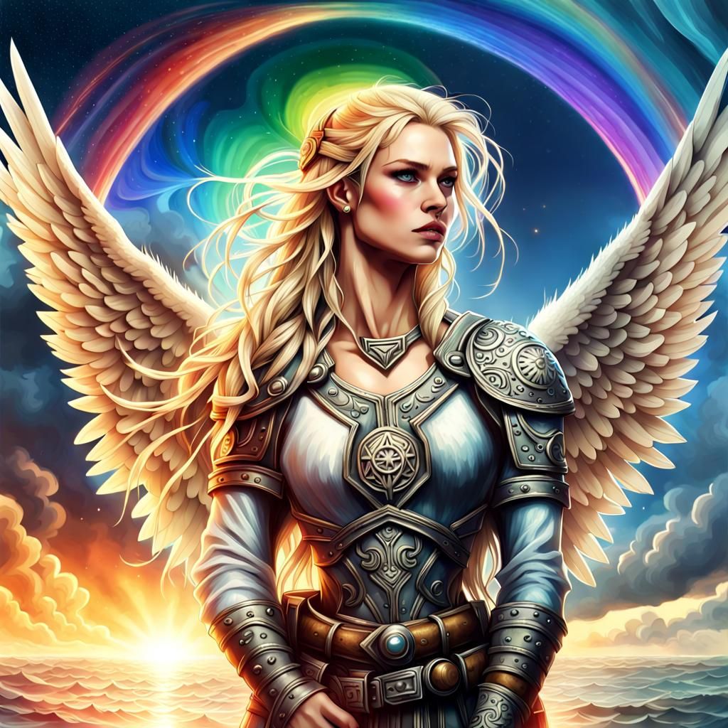 Blonde Heart Thief in Sci-Fi Space Kingdom