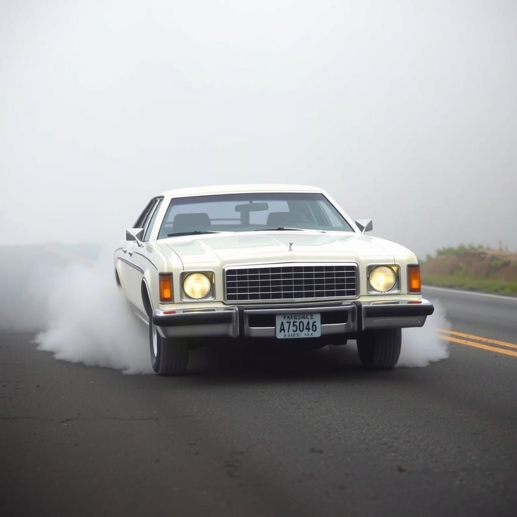 1977 Ford Fairmont on Foggy Mountain Road