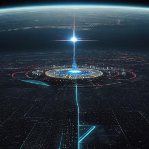 Futuristic Cityscape with Hidden Messages