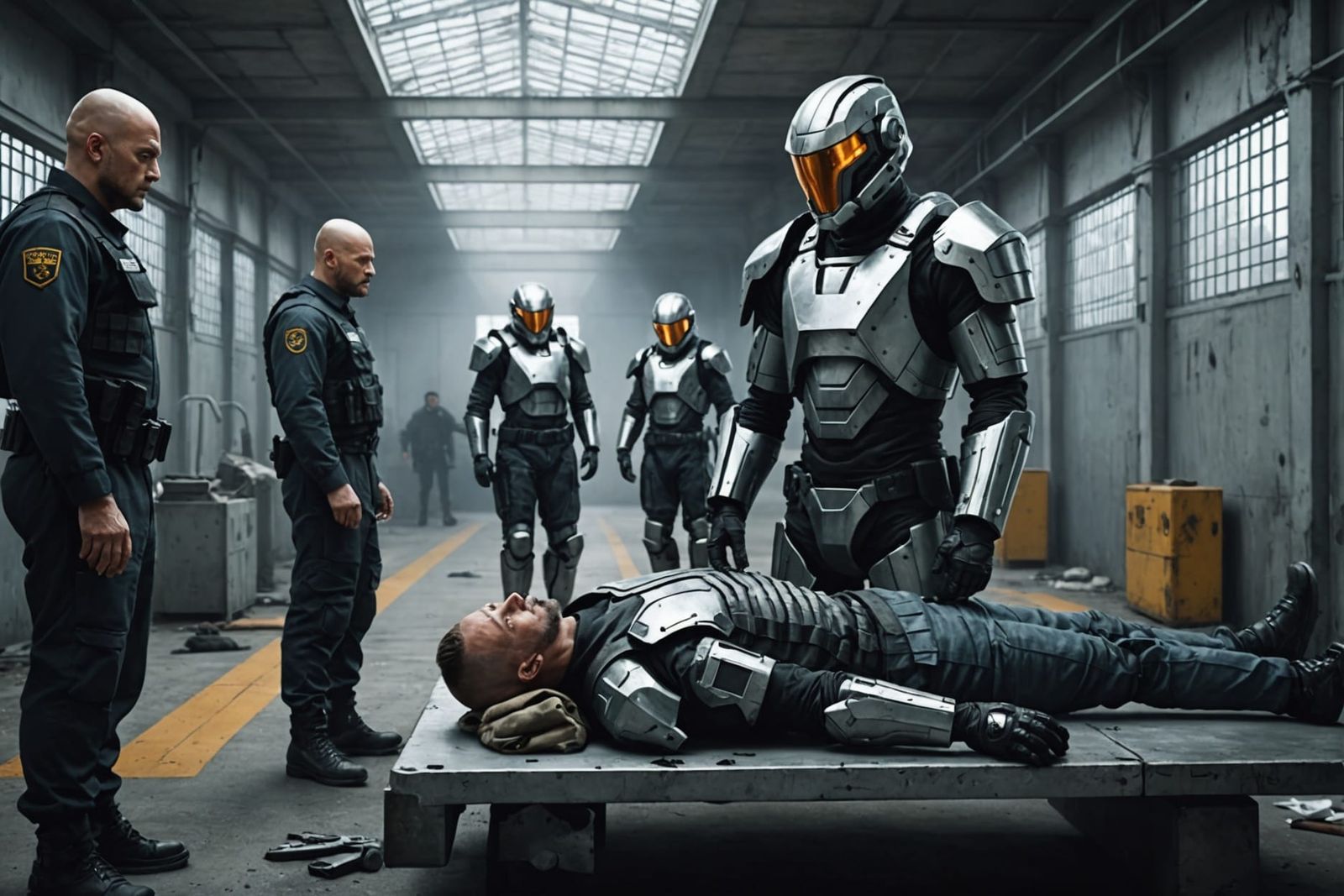 A futuristic prison hospital