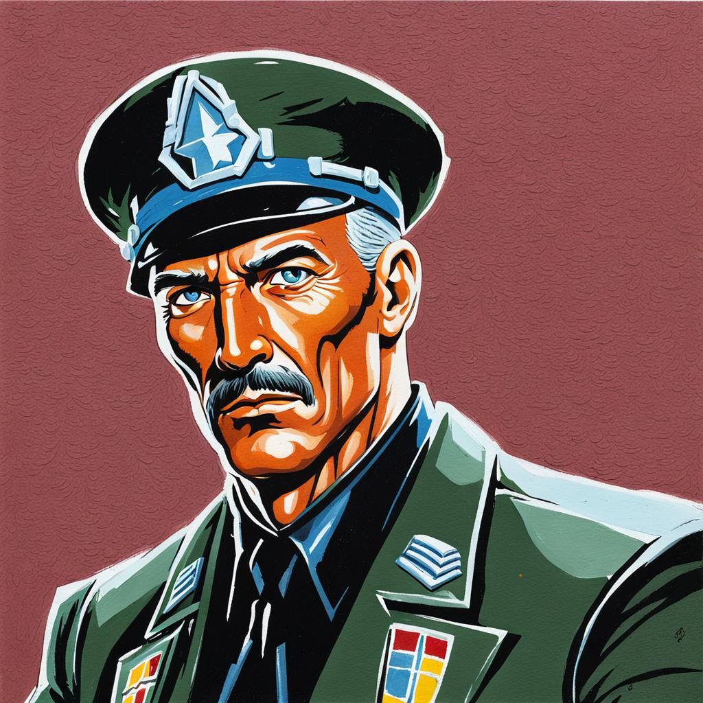 G.I. Joe Agent Faces Wizard: Gouache Painting