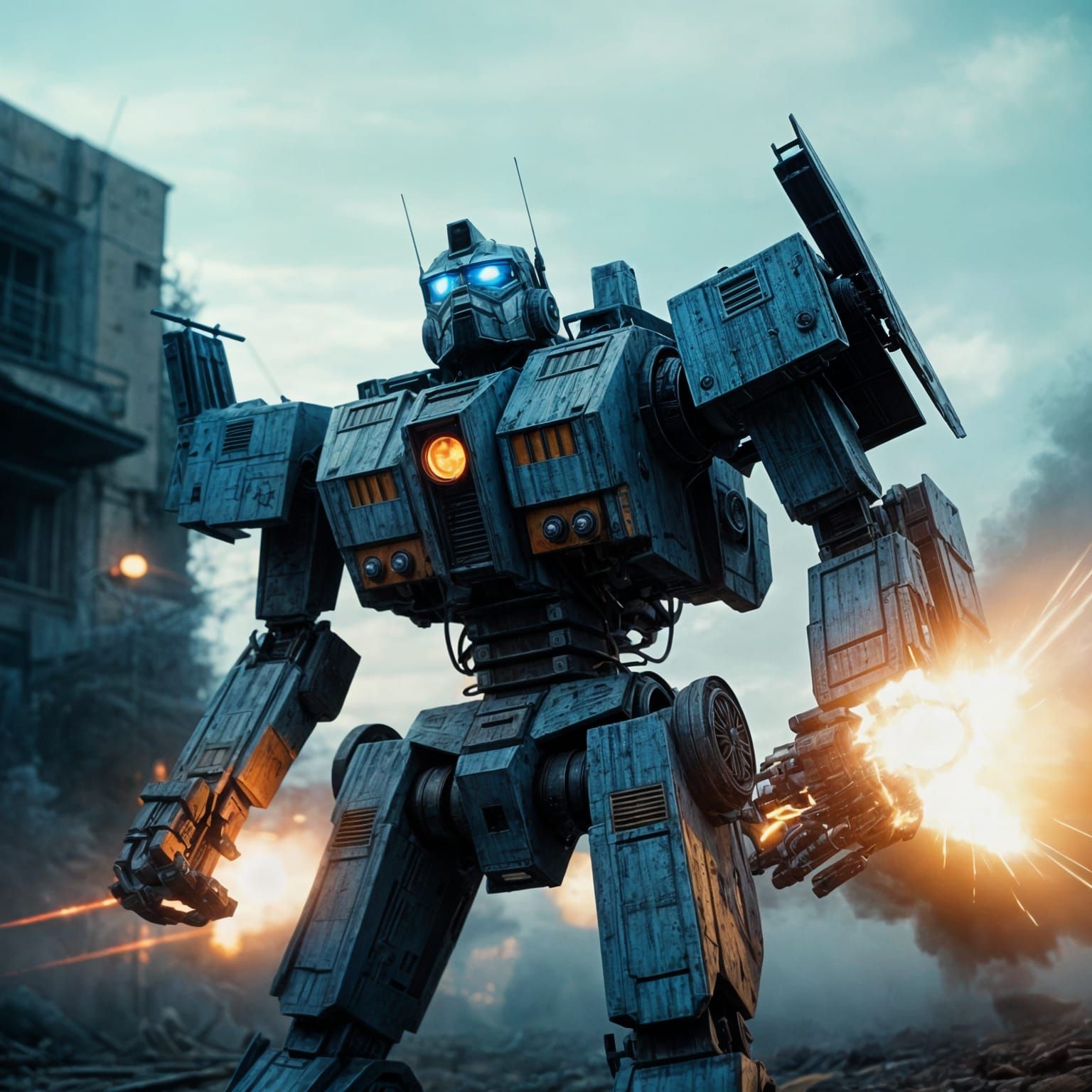 Transformer Robot Soars Through Space as Epic X-Wing Fighter