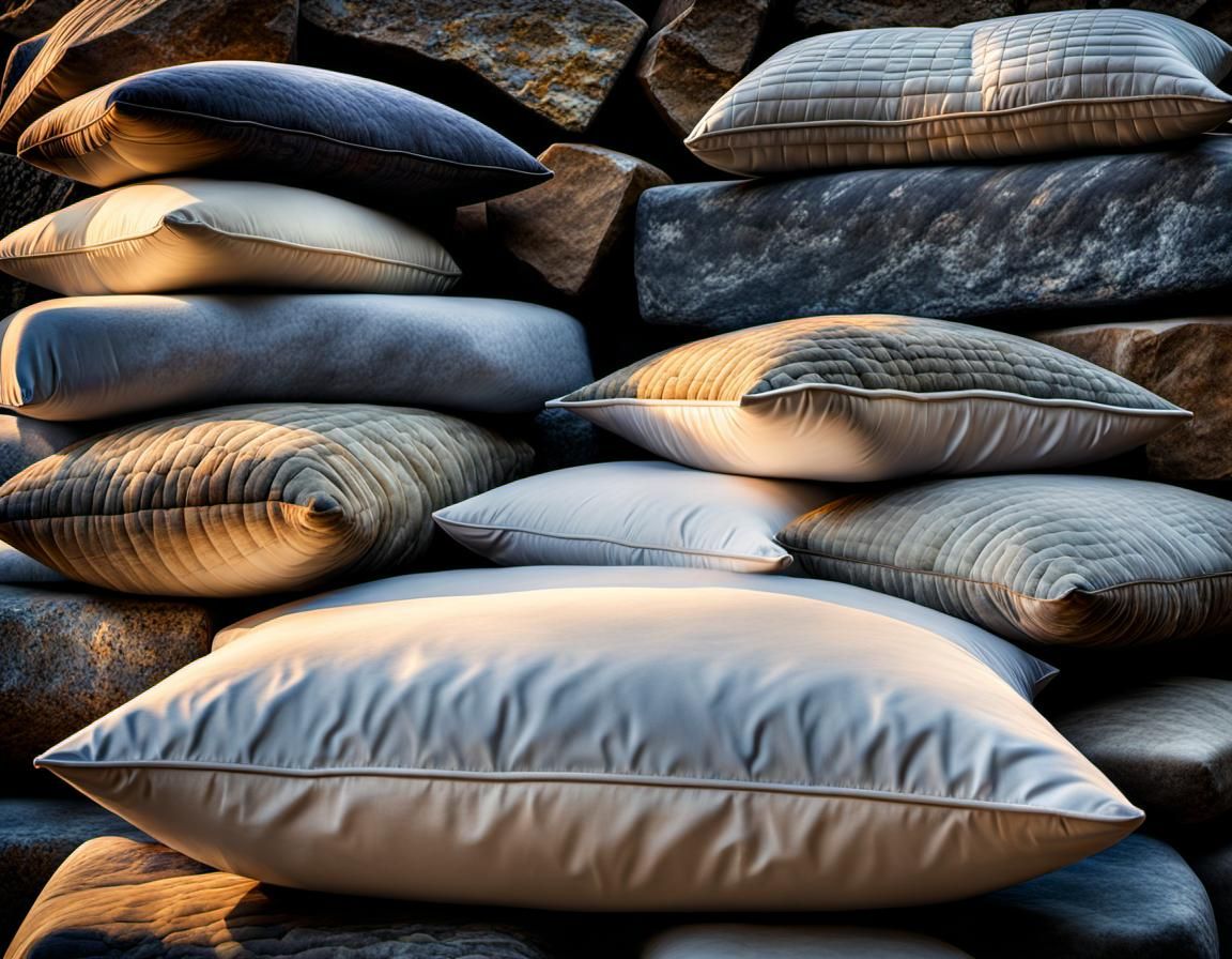 Pillow Pizazz: Exploring Texture Contrasts with Plush Comfor...