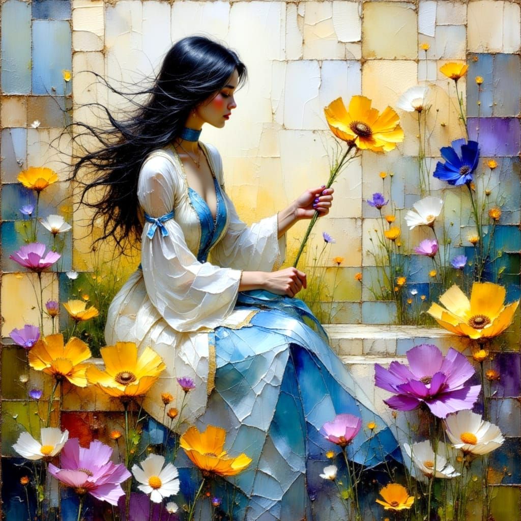 Celestial Freedom in Crinkled Metallics