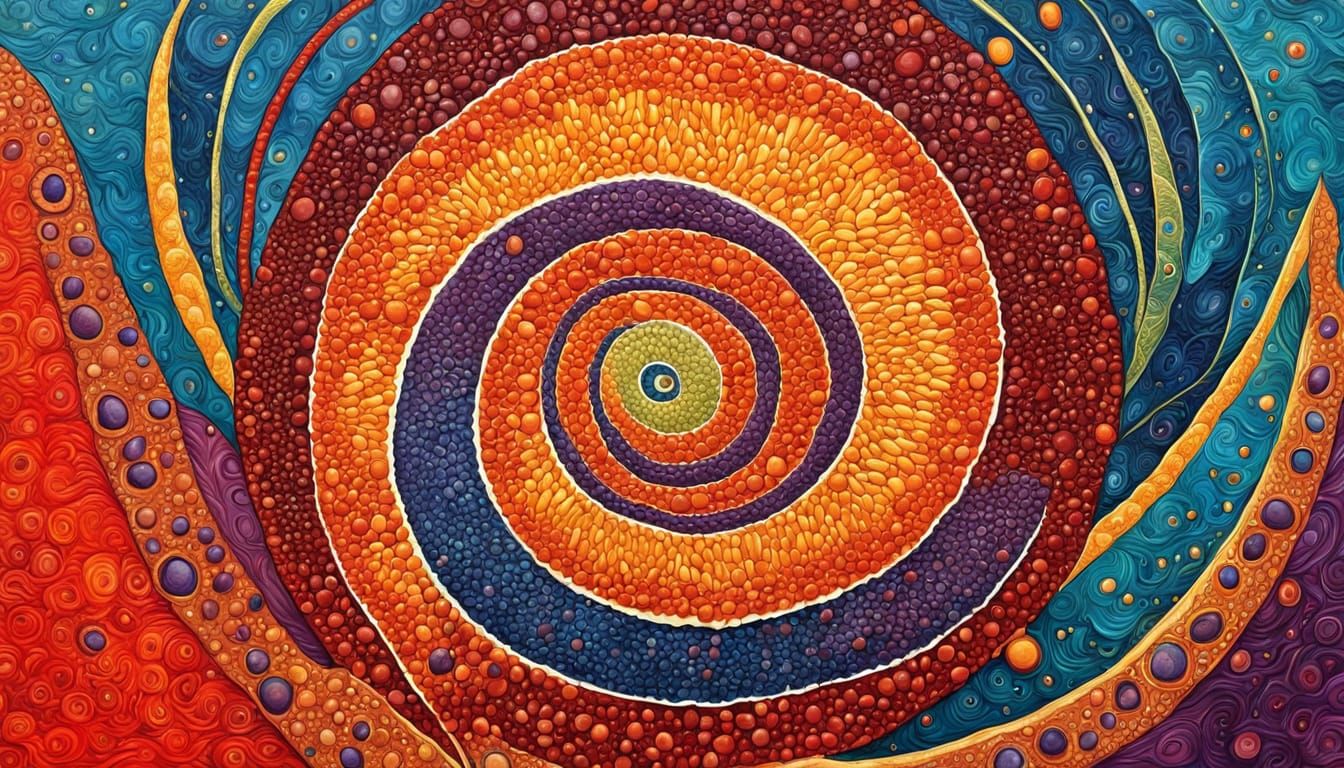 Abstract Art: Viral Seeds, Growth, Ovum, Birth