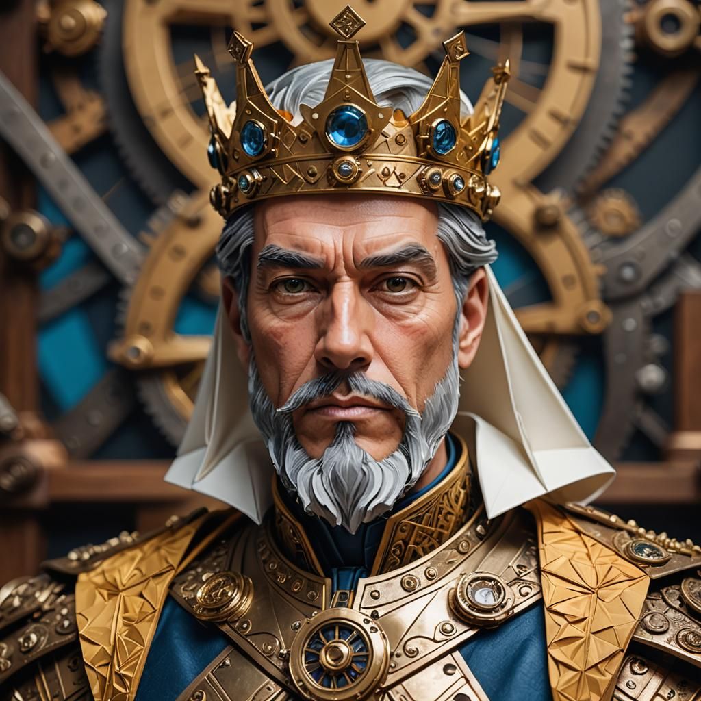 King in Coronation Attire: Professional Portrait