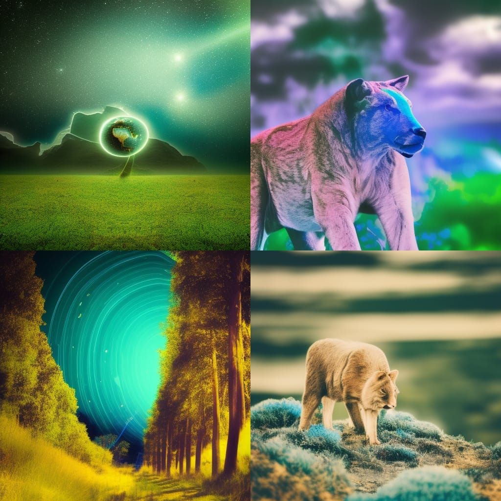 Glowing Blue Earth: A Vision of the Future