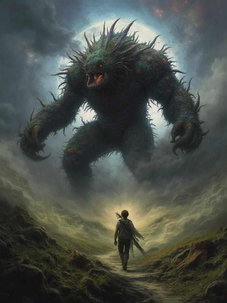 Nebula Monster Hybrid in Pop Art Style