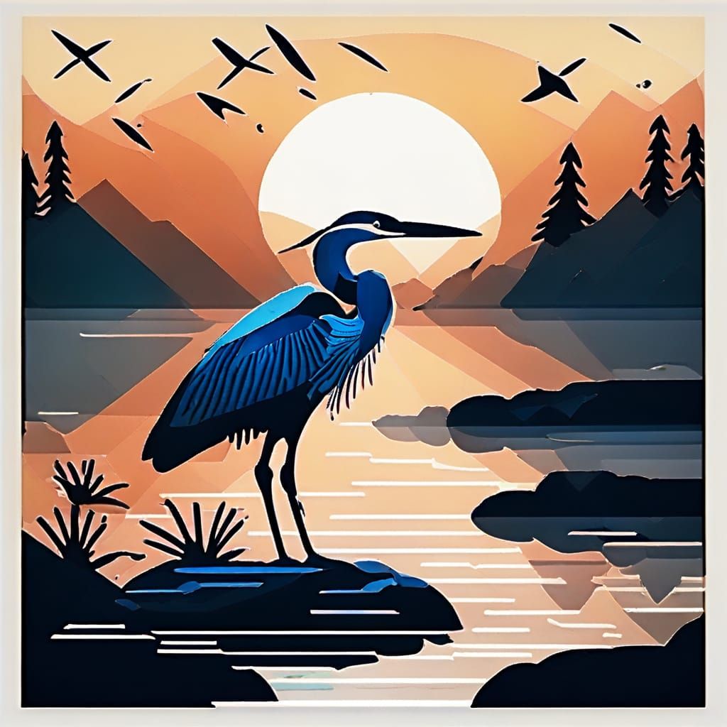 Mystical Heron Image
