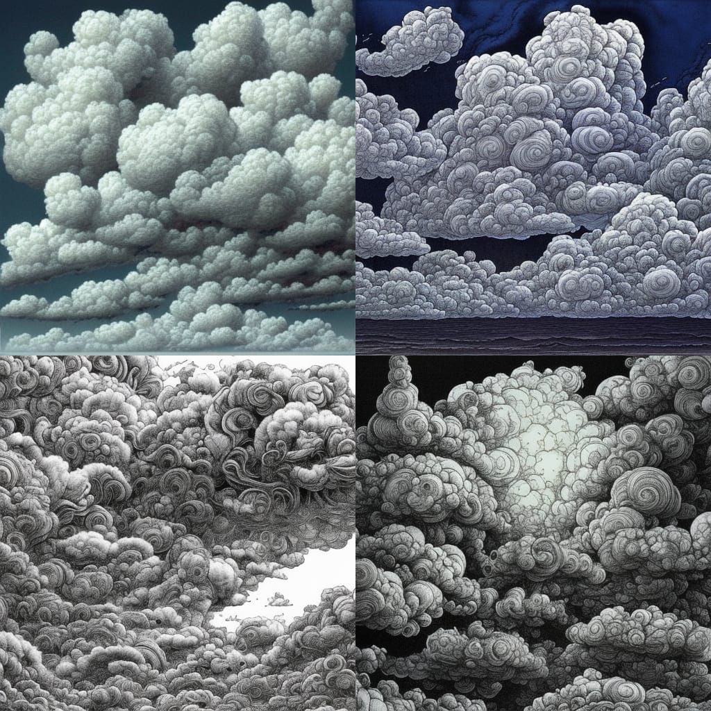 Fluffy Puffy Clouds by Digital Artist