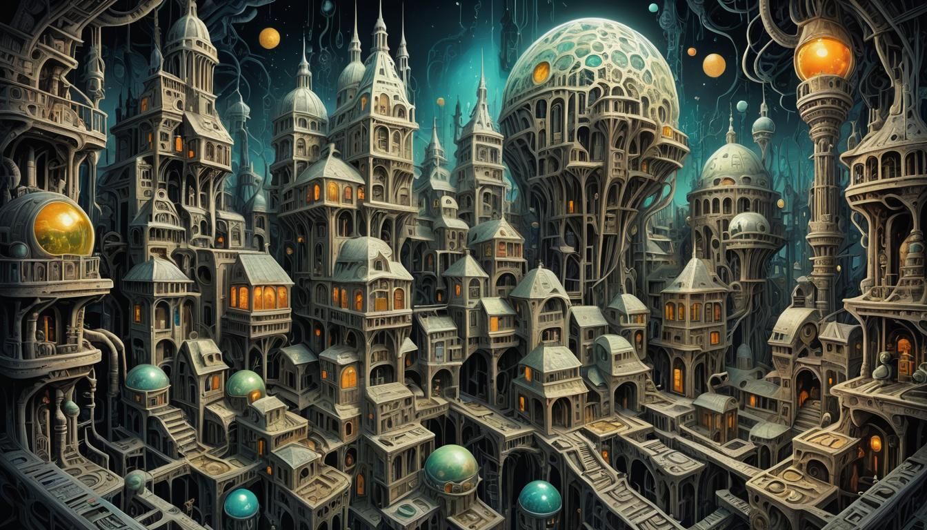 Dystopian Bio Art Experiment in Villagecore Style