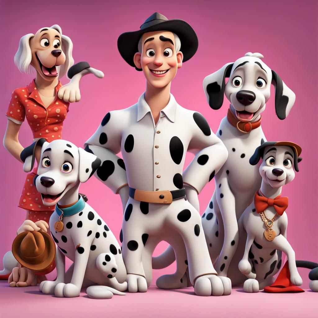 101 Dalmatians All Grown Up: Pixar-Style 3D Art