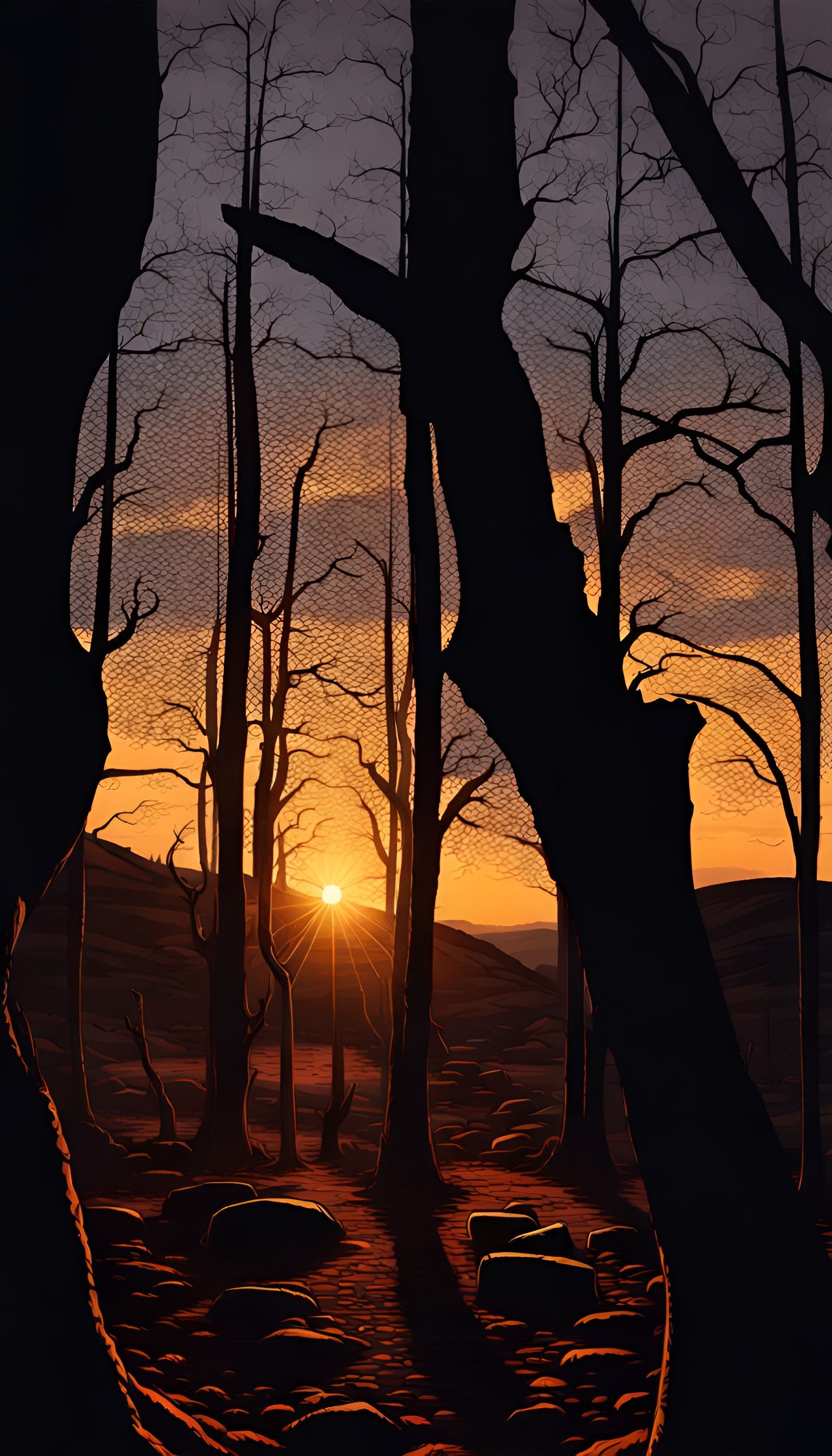 Fading Light on a Cracked Structure