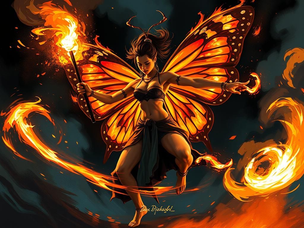 Tribal Fairy Fire Dance