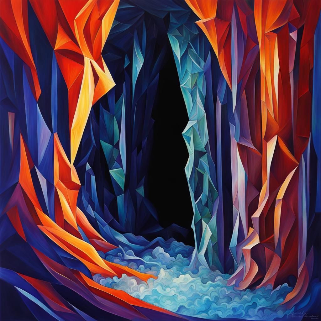 Merlin's Imprisonment: Abstract Art in Crystal Cave