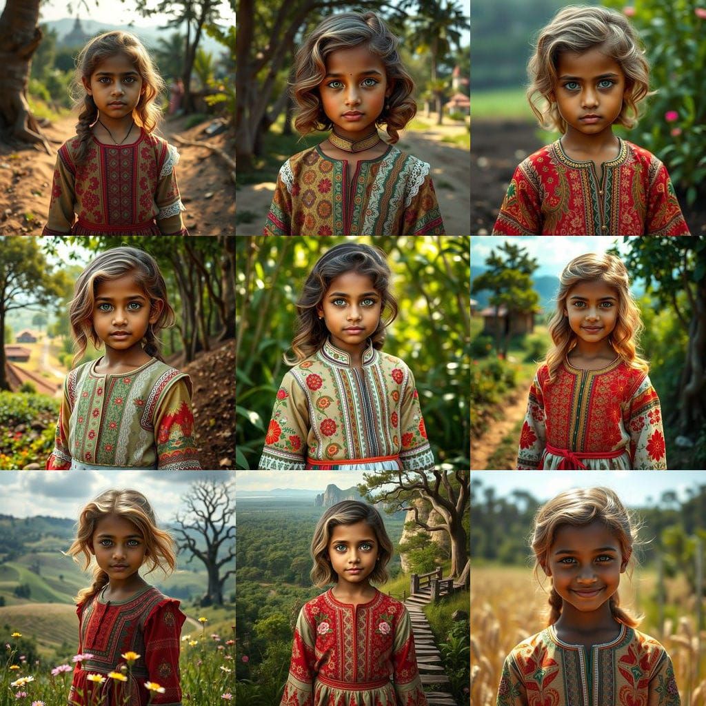 Confident Girl in Vibrant Harmony