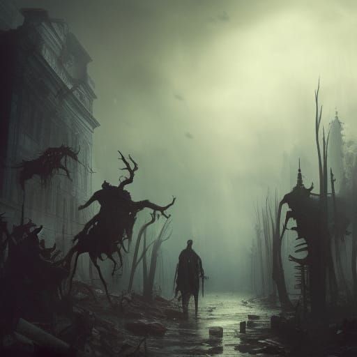 Zombie Apocalypse: Dark Fantasy Concept Art
