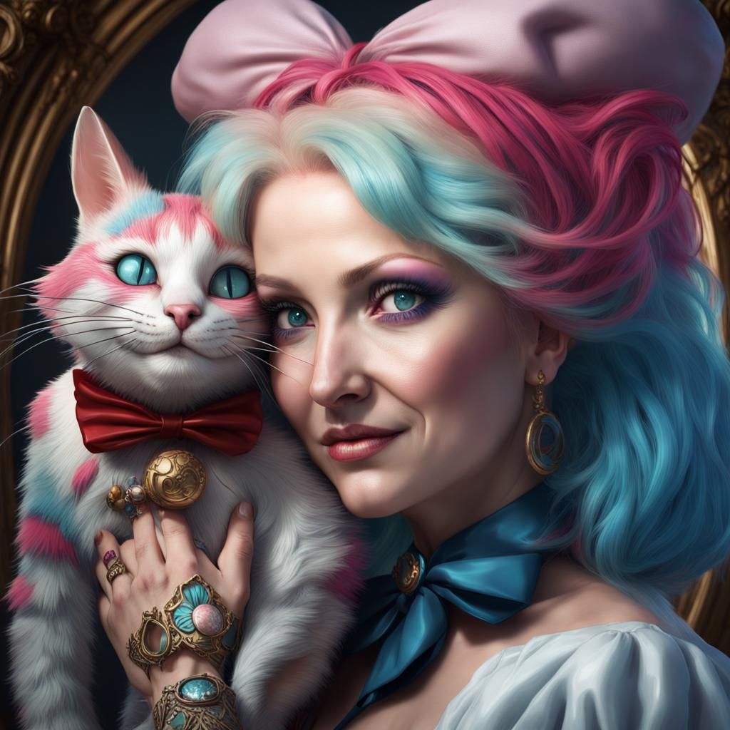 Cyndi Lauper as Alice, Hyperdetailed Portrait
