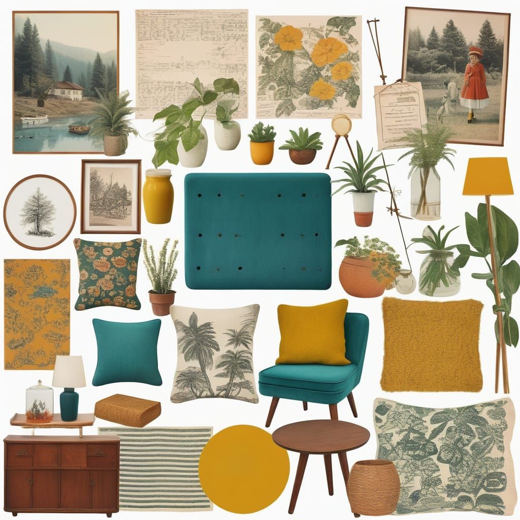 Retro Whimsical Cozy Scene