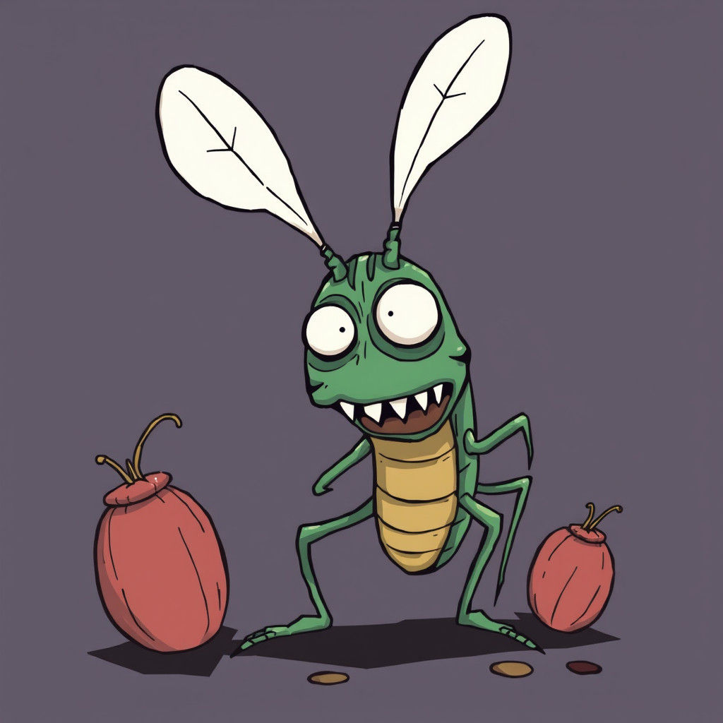 Funny Cockroach monster