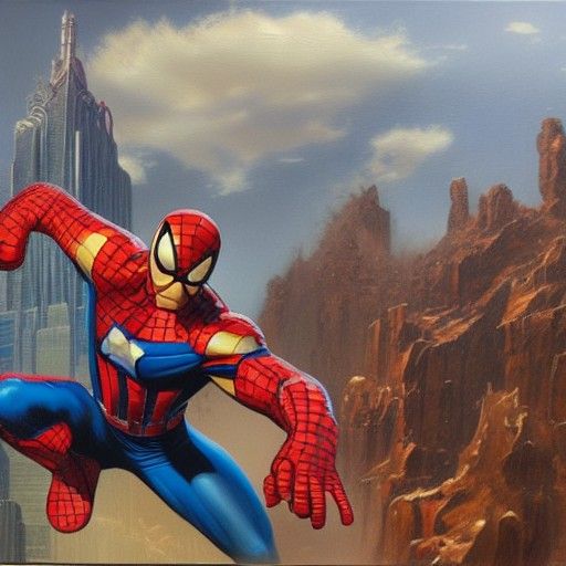 Marvel Comics: Oil Painting in Gurney Style