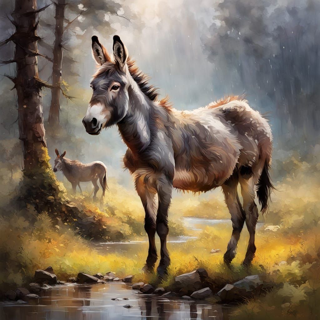 Hee-haw in the forest