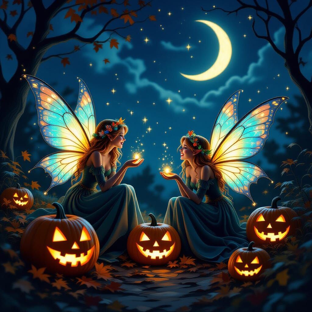 Enchanted Fairies Awaken on Autumn Nights