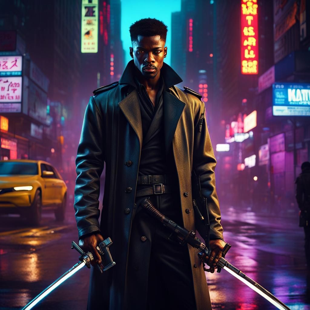 Cyberpunk Street Samurai