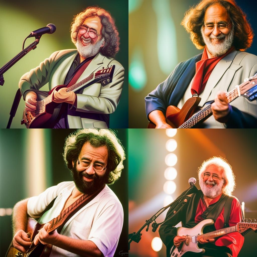 Jerry Garcia Plays Guitar in Bollywood Style