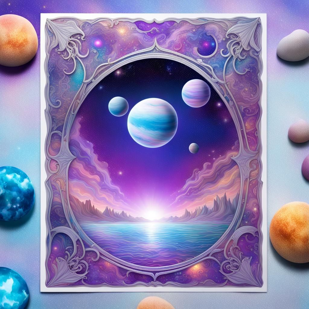 Zircon XIV: Surreal Crystal Beaches in Amazing Galaxy