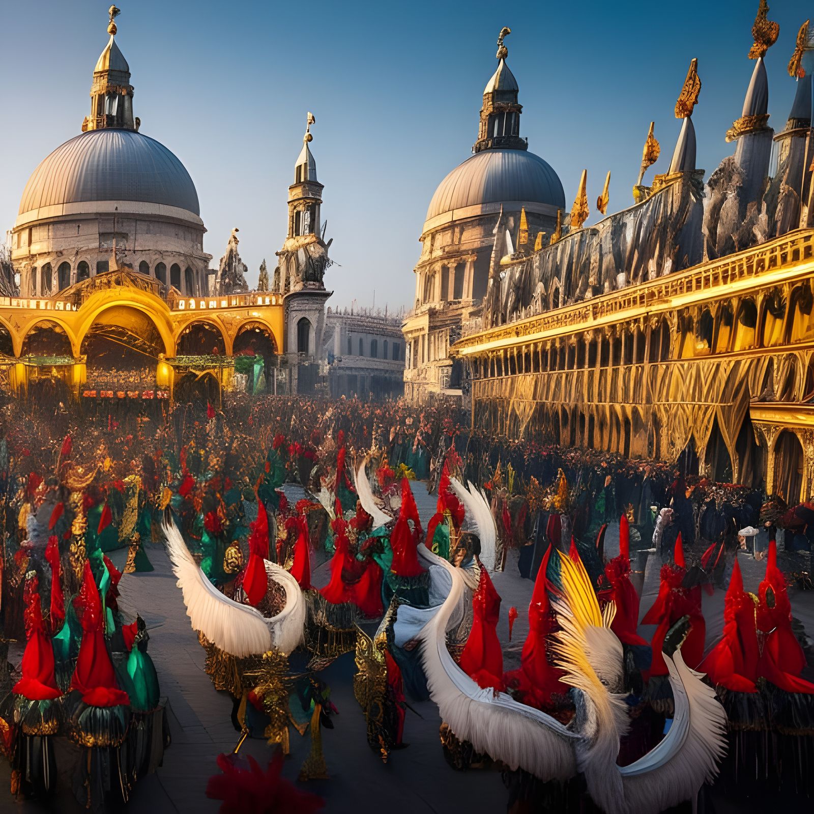 Carnival activities in Venice