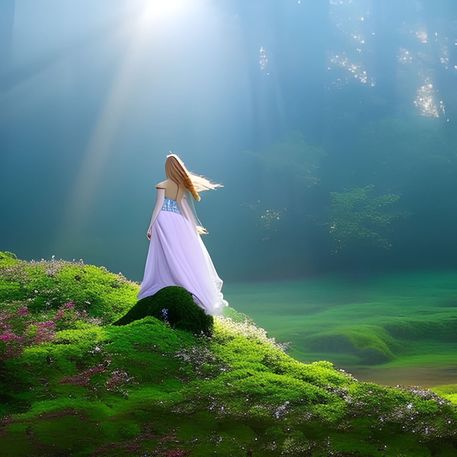 Magical Faeries in a Fantasy Landscape