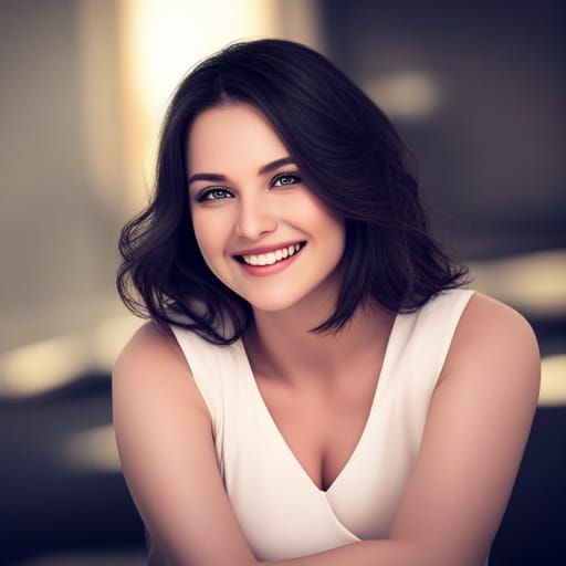 Smiling Princess Portrait in Hyperrealistic Style