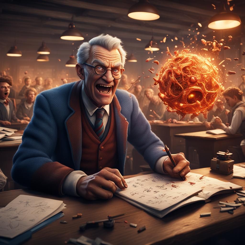 Furious Math Teacher About to Explode