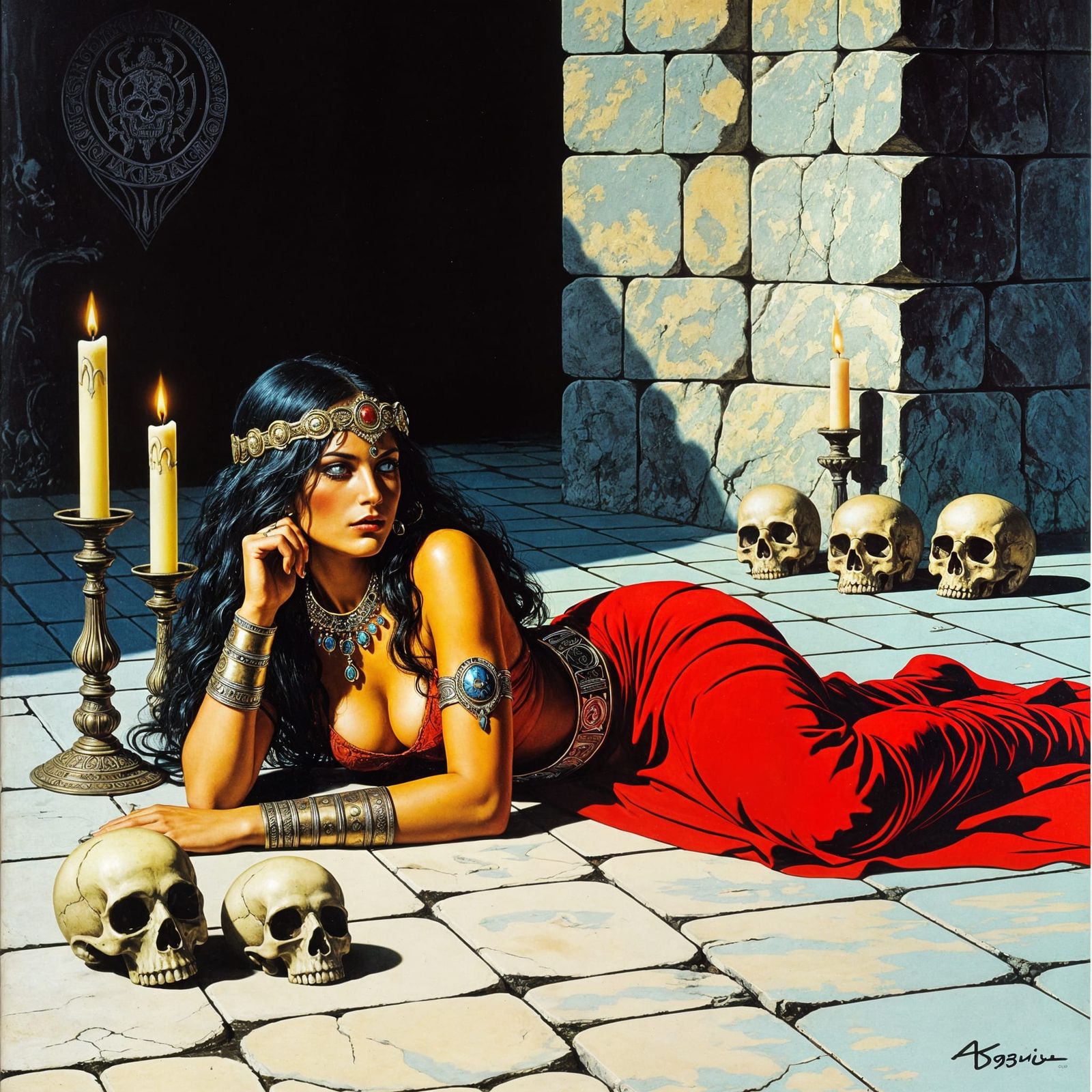 Barbarian Princess: 1970s Pulp Fantasy Illustration