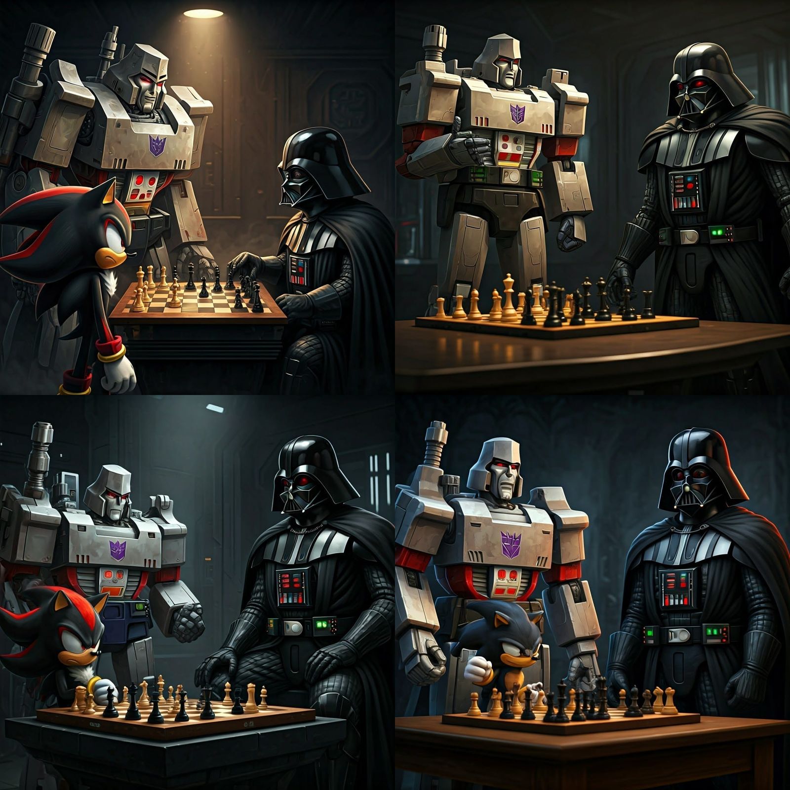 Epic Battle of Wits: Megatron, Shadow, and Darth Vader Engag...