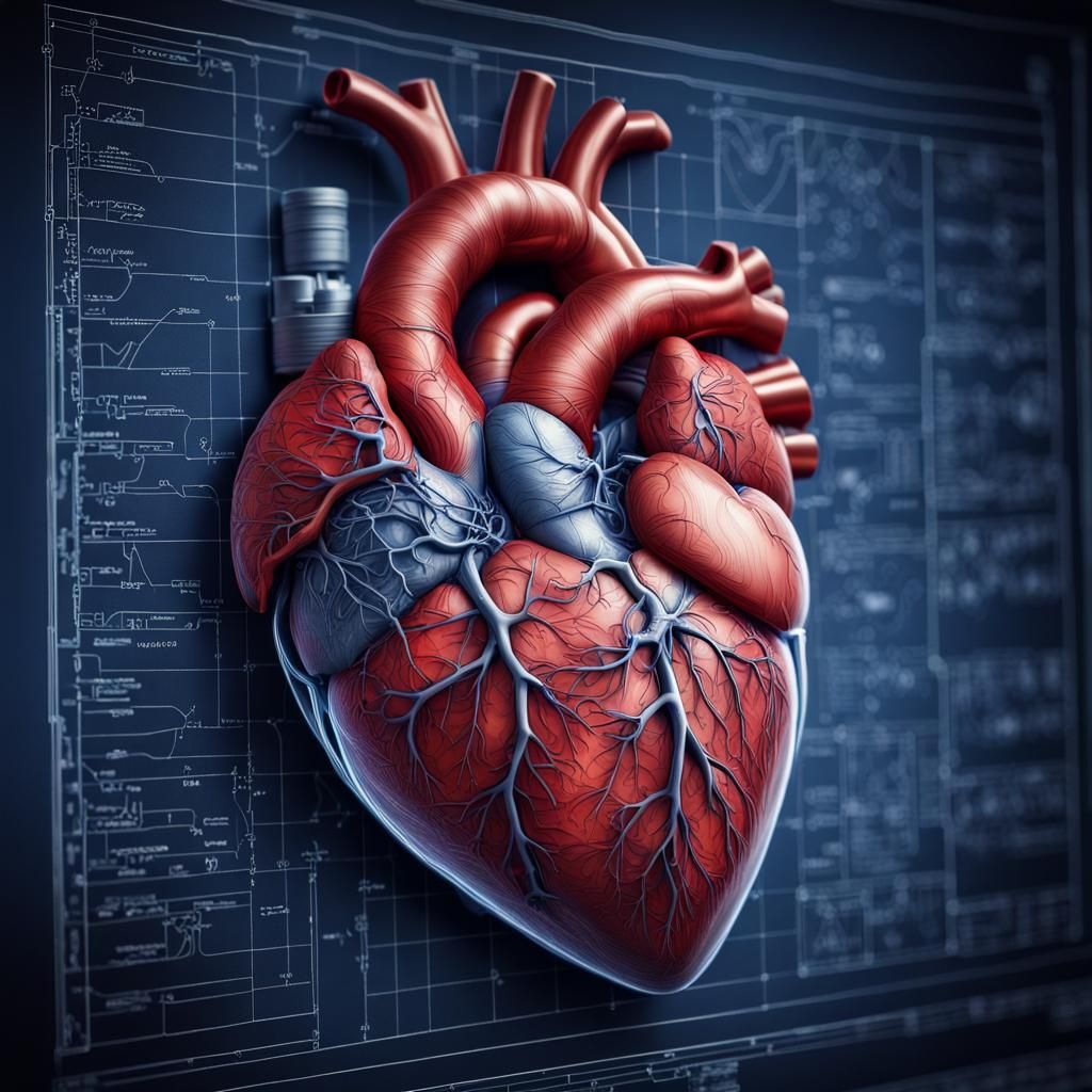 Detailed Blueprint of the Human Heart