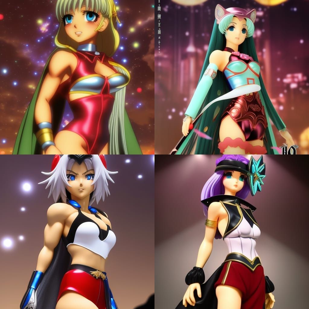 Anime Portrait: Silver-Haired Bodybuilder in Jester Outfit