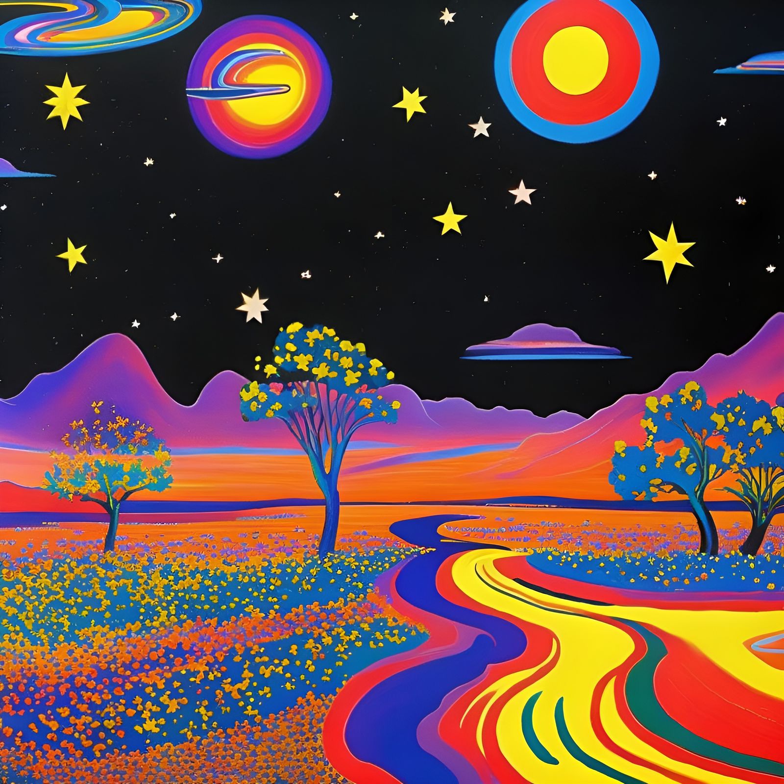 Starry Night by Peter Max