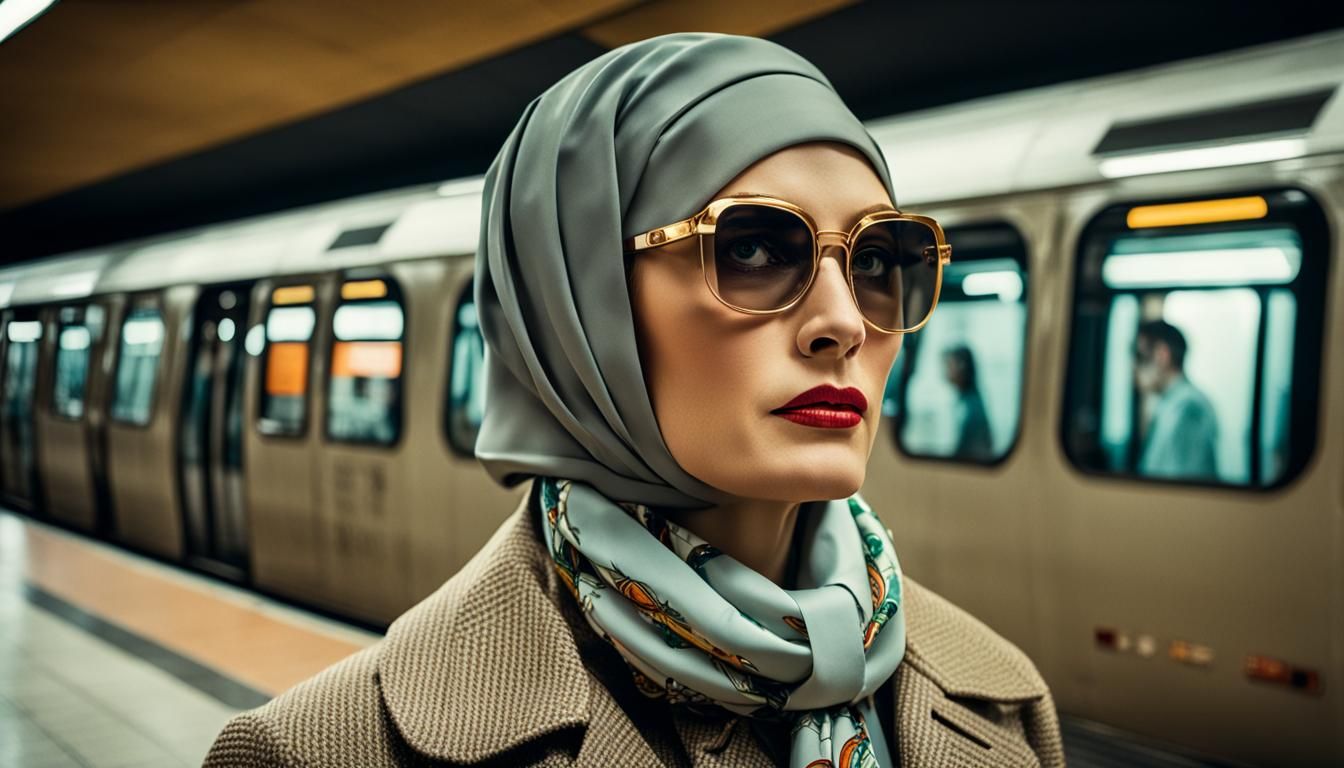 1960s Undercover Agent at Metro Station