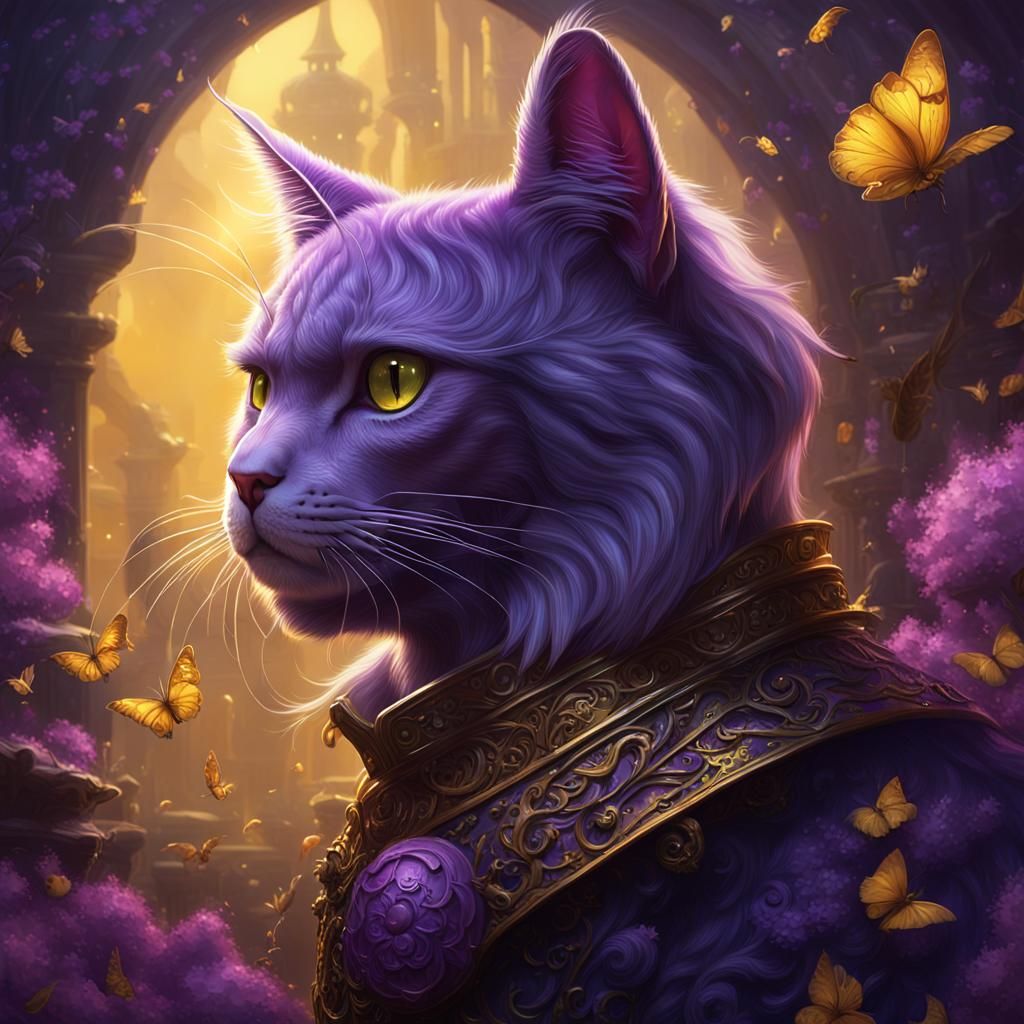 Fantasy Creature Cat in Dark Concept Art