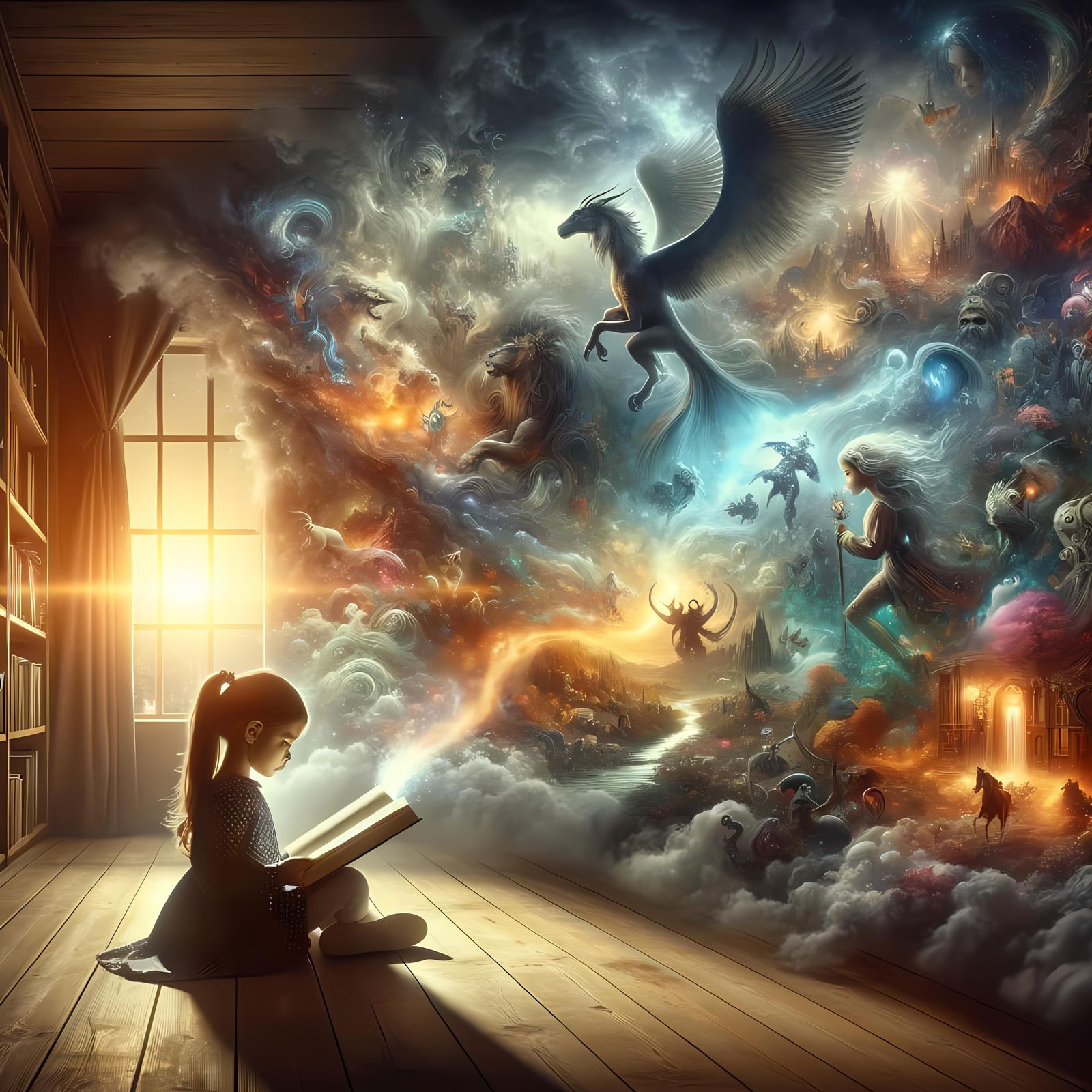 Ethereal Fantasy World Emerges from Book