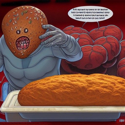 Meatwad Bread Recipe in Comic Book Art
