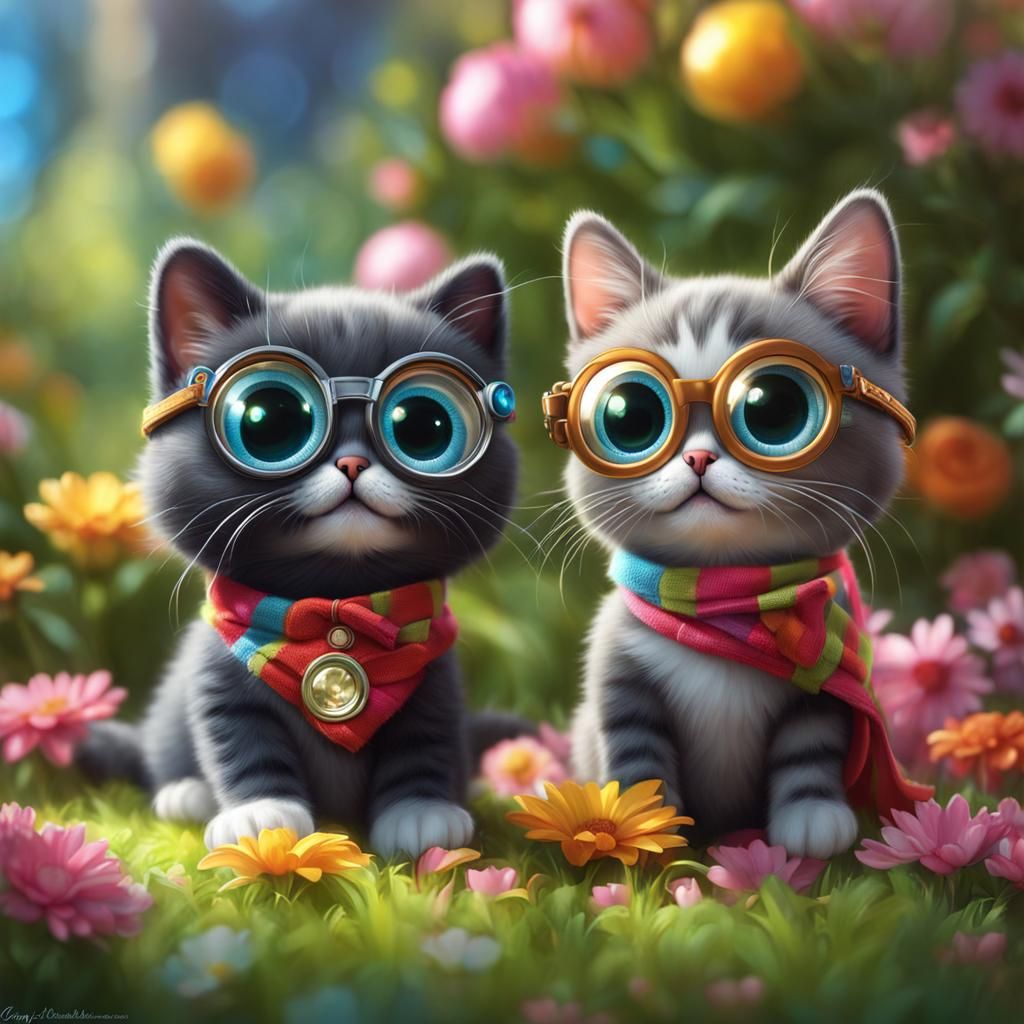 Googly Eye Super Kittens